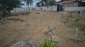 Justiça proíbe novos sepultamentos no cemitério do Pontal do Peba, em Piaçabuçu