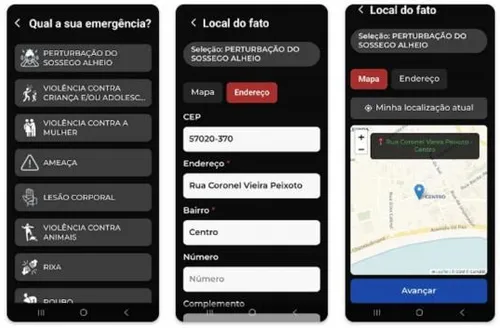 Novo aplicativo do 190 permite denúncias por mensagem de texto