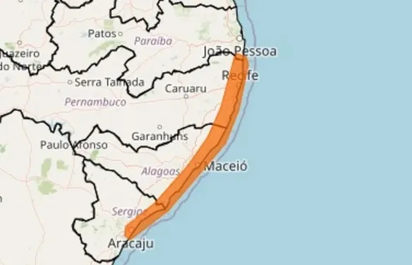 Inmet emite alertas de chuvas intensas e coloca municípios de Alagoas em atenção