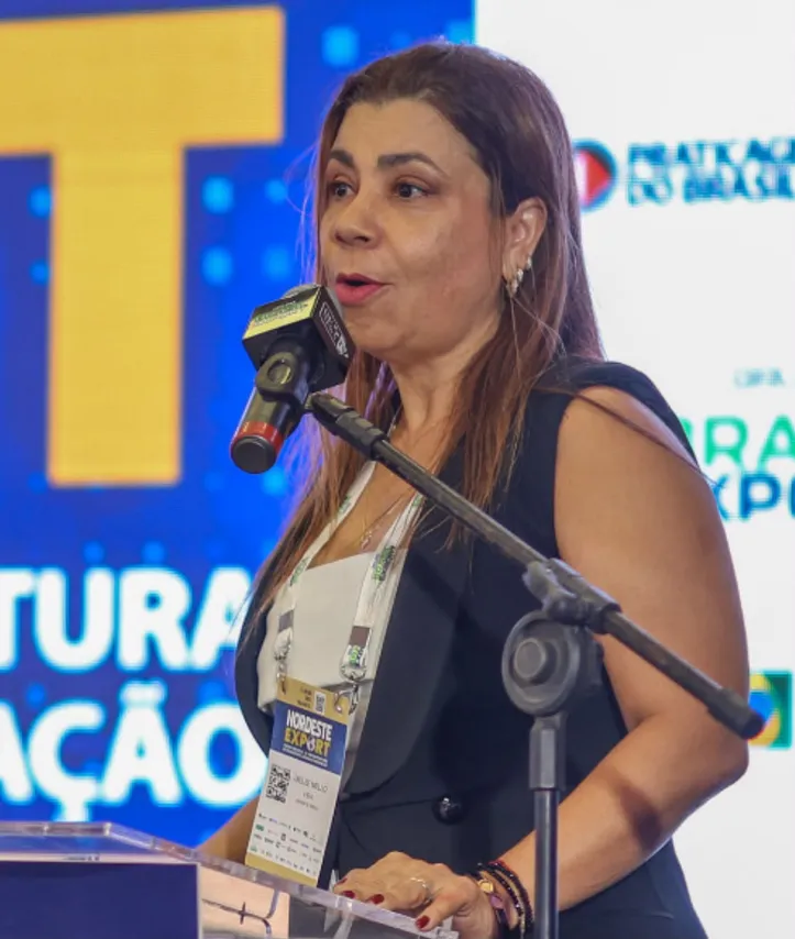 Presidente do Conselho do Alagoas Export, DIELZE MELLO recebeu os participantes do Nordeste Export, encerrado ontem, em Maceió. O evento contou com apoio da Fiea, por meio do Centro Internacional de Negócios