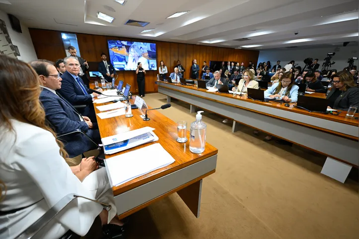 Discussão entre Renan e Eudócia ocorreu em sessão com a presença do presidente do BRB, Nelson Souza
