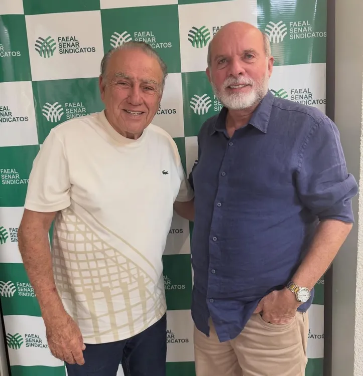 O presidente do Sistema Faeal/Senar, ALVARO ALMEIDA, recebeu o diretor-presidente do ITERAL, JAIME SILVA, para tratar de questões ligadas ao campo e de interesse das duas instituições