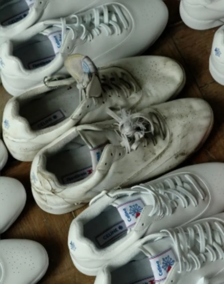 Imagem ilustrativa da imagem Céline e Reebok colaboram pela primeira vez e lançam tênis nostálgico