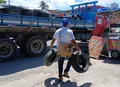 Prefeitura recolhe pneus em terrenos baldios, borracharias e ferros-velhos em Maceió