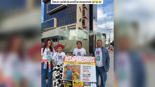 Mãe de crianças desaparecidas há oito meses no Maranhão busca ajuda na capital alagoana - Imagem