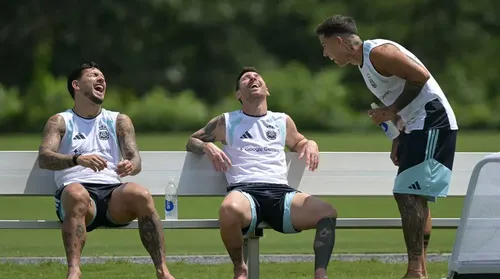 Treino com música: Argentina tem dia leve após vaga na final - Imagem