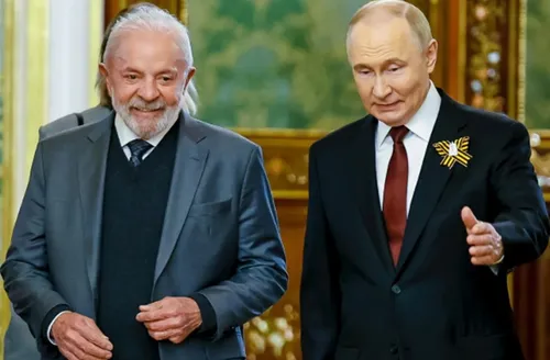 Lula e Putin discutem relação comercial e guerra na Ucrânia