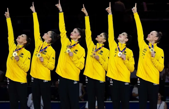 Com alagoana, Brasil faz história na ginástica rítmica