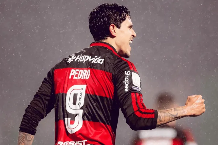 Pedro marcou dois gols na vitória do Flamengo por 4 a 0
