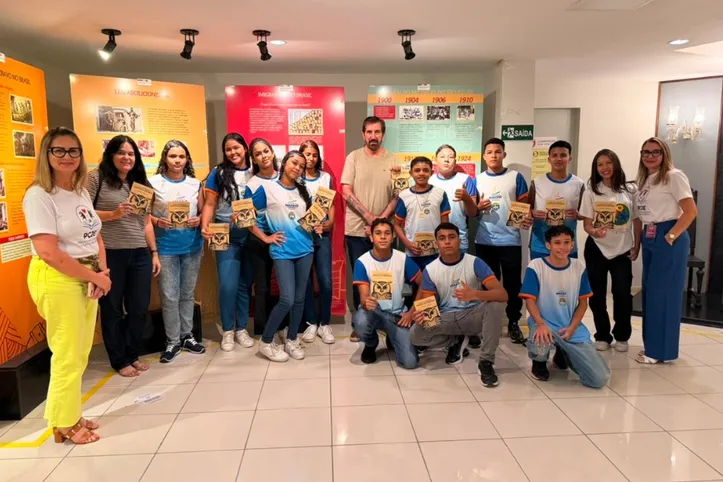 Imagem ilustrativa da imagem Estudantes da Escola Municipal Silvestre Péricles visitam o Memorial Pontes de Miranda