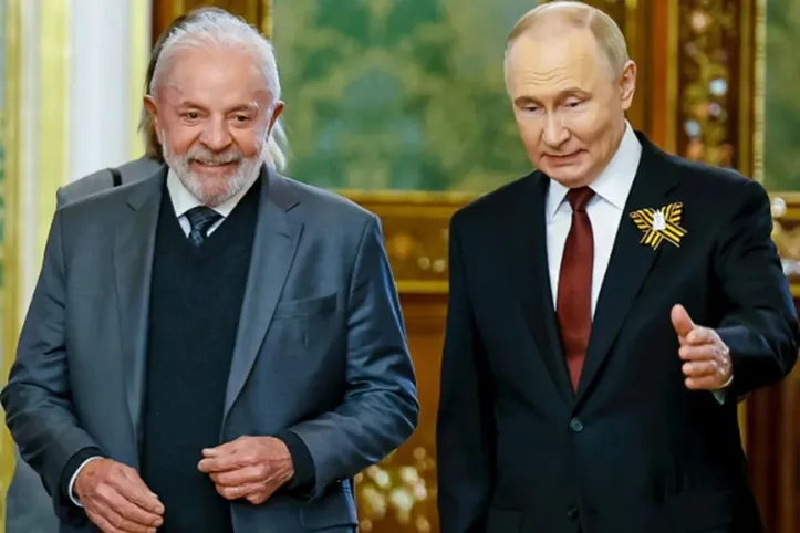 Imagem ilustrativa da imagem Lula e Putin discutem relação comercial e guerra na Ucrânia