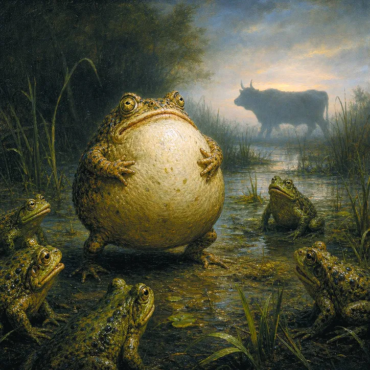 Imagem ilustrativa da imagem O sapo inchado