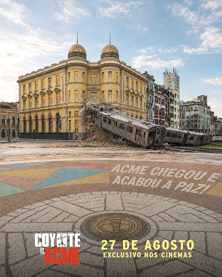 Imagem ilustrativa da imagem Paris Filmes usa pontos turísticos de capitais brasileiras para divulgar ‘Coyote Vs. Acme’