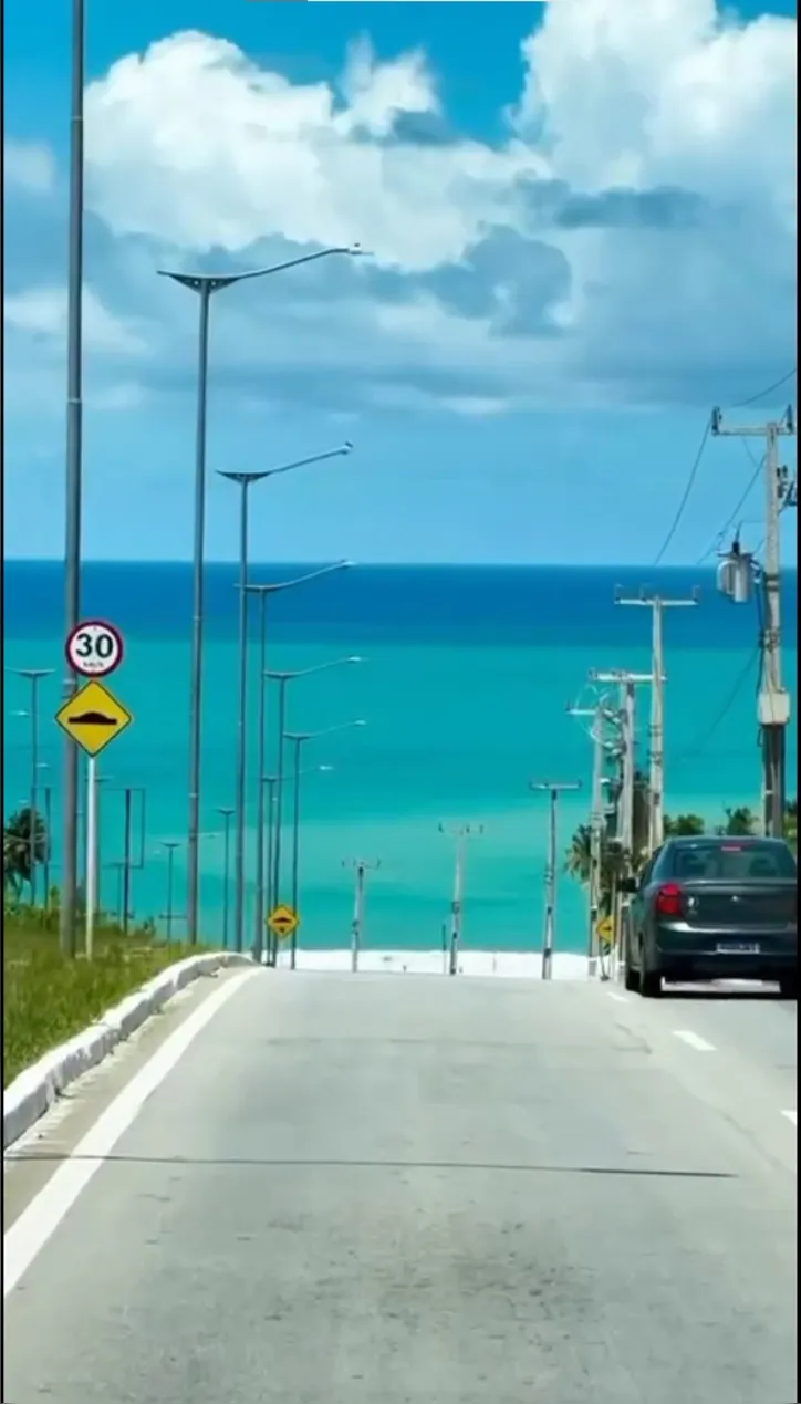 Vista na Rota do Mar era famosa entre turistas e viralizava de forma recorrente