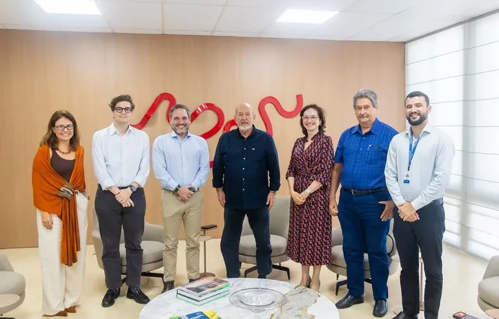 O presidente da FIEA, JOSÉ CARLOS LYRA DE ANDRADE, e o vice-presidente, JOSÉ NOGUEIRA, receberam o CEO da Origem Energia, LUIZ FELIPE COUTINHO, e membros da empresa para discutir os investimentos do grupo nas unidades termelétricas a gás natural que serão implantadas no Pilar