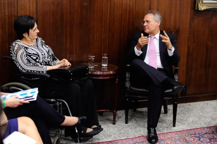 Renan presidia o Senado quando a lei que recebeu o nome de Maria da Penha (foto) foi aprovada