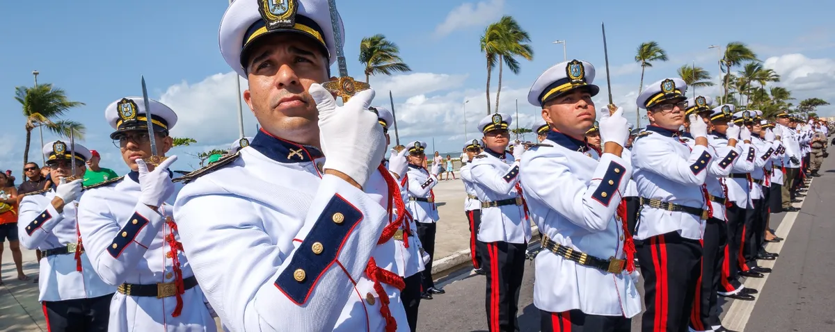 Avenida da Paz recebe tradicional desfile cívico-militar de 7 de Setembro