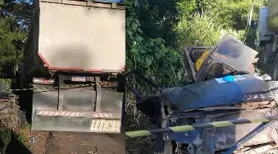 Colisão entre carro e caminhão deixa duas pessoas mortas em Rio Largo