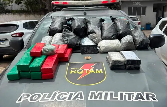 Polícia apreende 28 kg de drogas enterradas em terreno baldio em Arapiraca