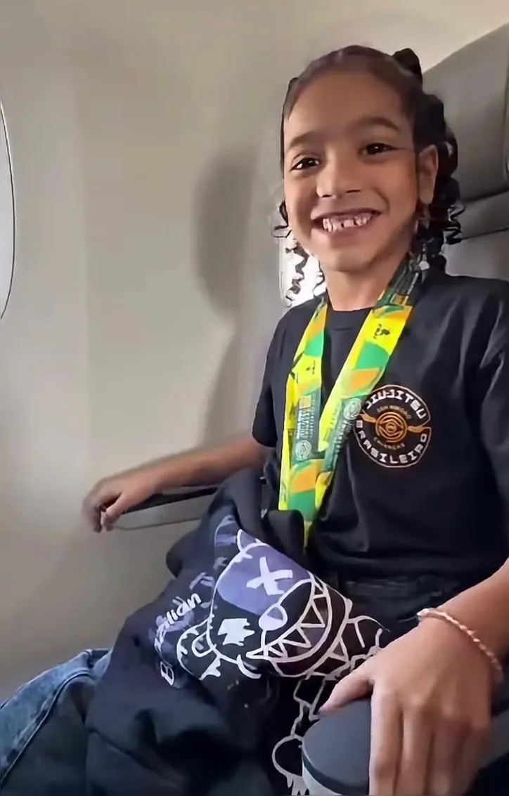 Aos sete anos, Joaninha já acumula títulos e medalhas no jiu-jitsu