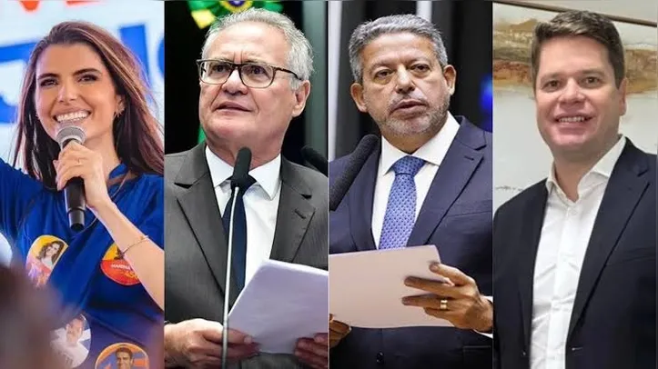 Marina Candia, Renan Calheiros, Arthur Lira e Davi Davino Filho aparecem próximos nas pesquisas