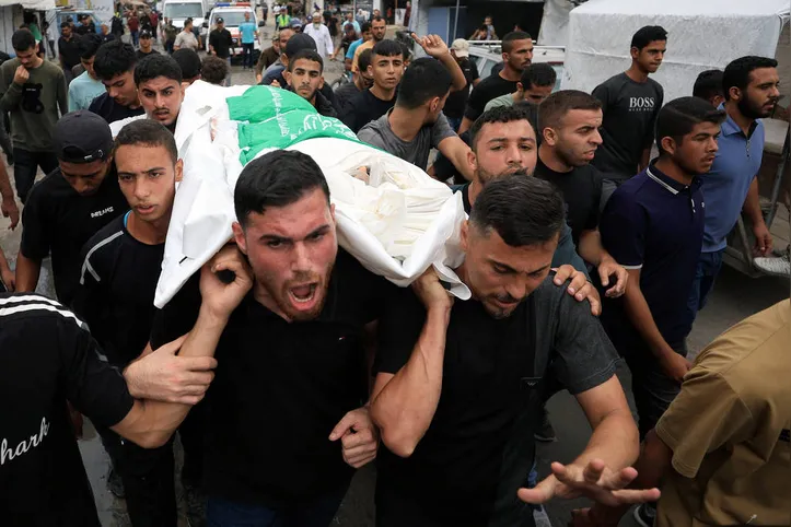 Funeral do comandante Izz al-Din al-Baik, e de seu segurança
