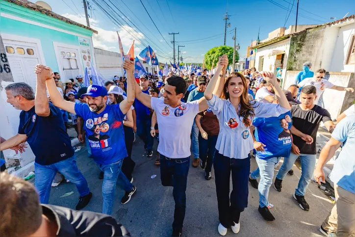 JHC fez caminhada ao lado de Arthur Lira e Marina Candia