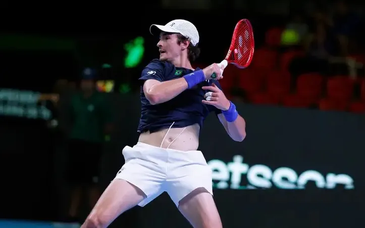 João Fonseca representou o Brasil na Copa Davis, há dez dias