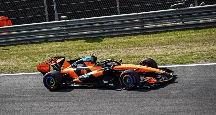 Lando Norris comprova reação após vencer em Zandvoort