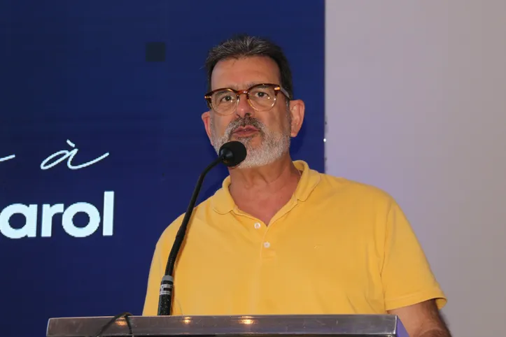 Diretor médico da Santa Casa de Maceió, o cirurgião torácico ARTUR GOMES NETO discursa durante a inauguração das novas instalações da unidade de saúde no bairro do Farol