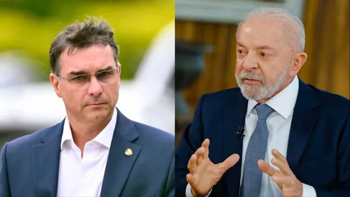Flávio Bolsonaro e Lula aparecem tecnicamente empatados, considerando a margem de erro