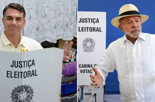 Flávio Bolsonaro e Lula vão disputar o segundo turno da eleição presidencial