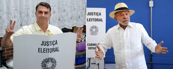 Flávio Bolsonaro e Lula vão decidir as eleições em três semanas
