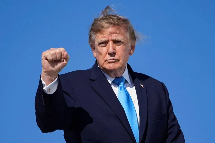 Trump fez uma publicação em que trocou o Brasil pela Índia
