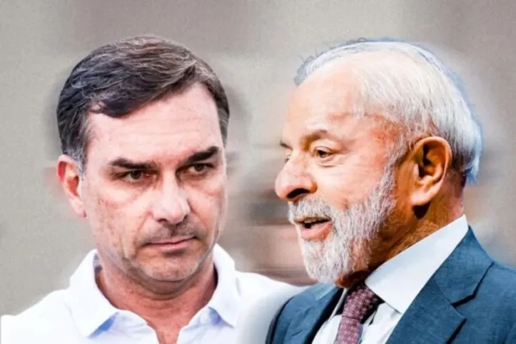 Flávio Bolsonaro aparece numericamente à frente de Lula